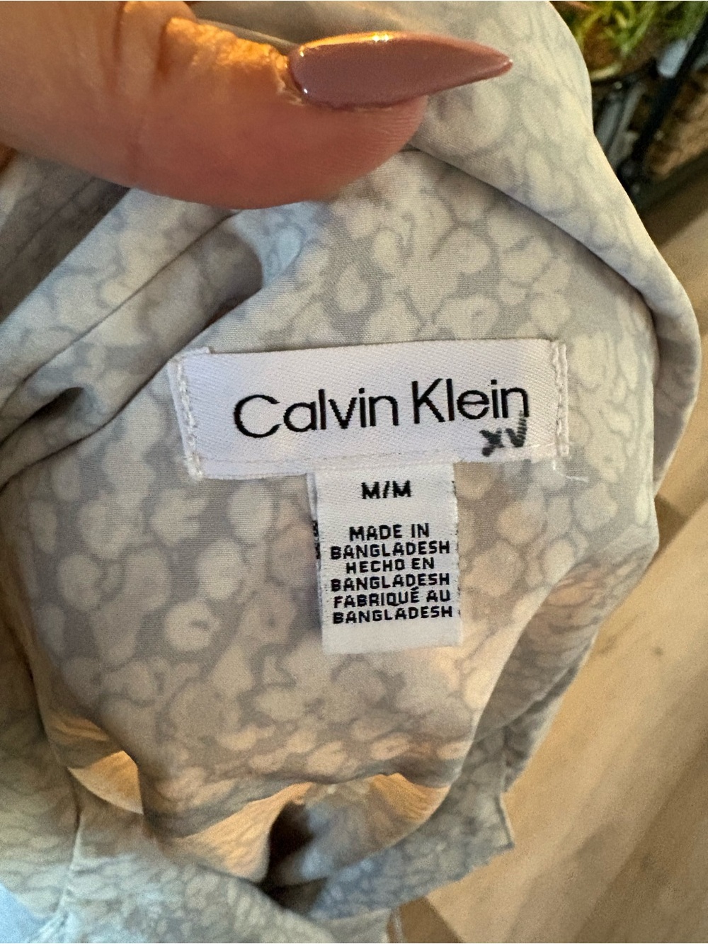 Calvin Klein Light Gray Drawstring Utility Jacket - Picture 3 of 3